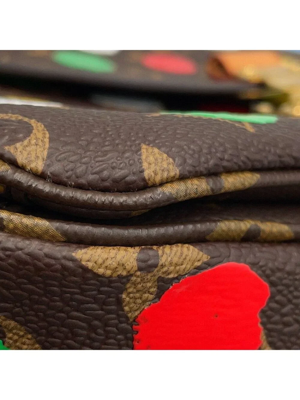 Louis Vuitton Handbag Monogram Painted Dot LV YK Pochette Metis MM Yayoi Kusama